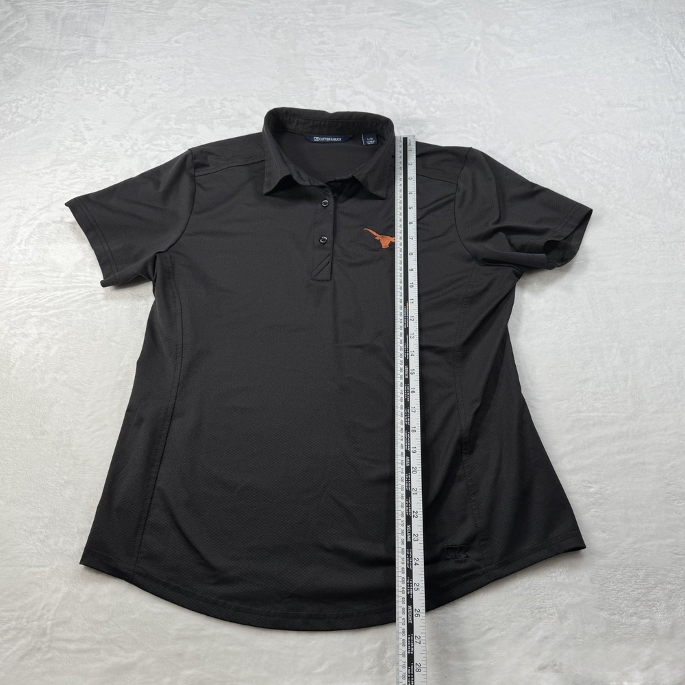 Cutter & Buck - Women's NCAA Texas Longhorns - Large Black Polo - Picture 4 of 5